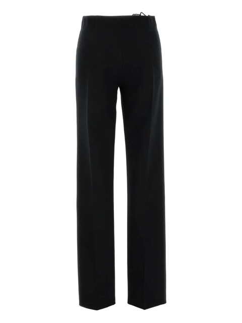 Blumarine lace-insert crepe trousers - Black - zdjęcie produktu nr 2