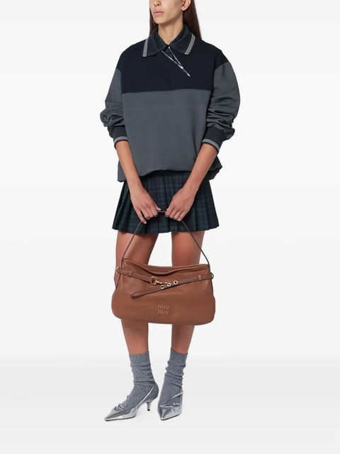 Miu Miu colourblock zip sweatshirt - Grey - zdjęcie produktu nr 2