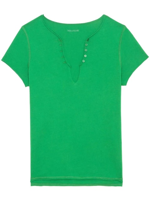 Zadig&Voltaire Henley T-shirt - Green - zdjęcie produktu nr 1