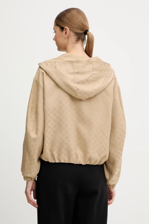 Guess kurtka PEONY kolor beżowy przejściowa V5YL02 WH492 - zdjęcie produktu nr 2