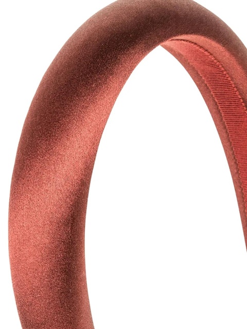 Jennifer Behr satin padded headband - Red - zdjęcie produktu nr 2