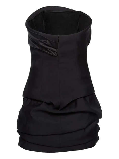 Magda Butrym strapless ruched minidress - Black - zdjęcie produktu nr 2