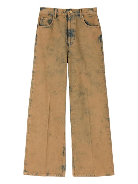 SANDRO acid-wash five-pocket jeans - Brown - zdjęcie produktu nr 1