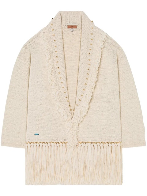 Alanui Jasmine cardigan - White - zdjęcie produktu nr 1