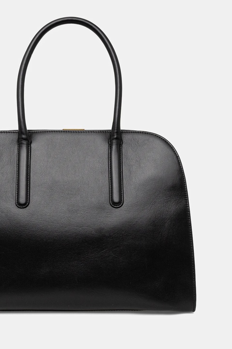 Tommy Hilfiger torebka skórzana kolor czarny AW0AW18206 - zdjęcie produktu nr 2