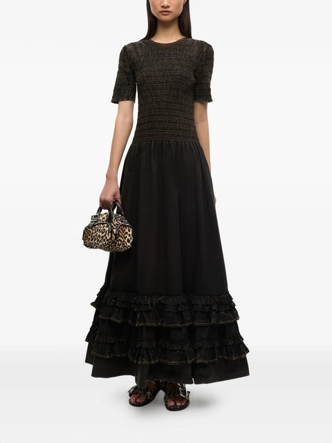 GANNI jersey maxi dress - Black - zdjęcie produktu nr 2