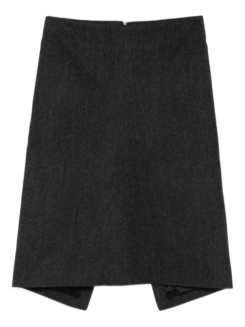 TOTEME twill suit midi skirt - Grey - zdjęcie produktu nr 1