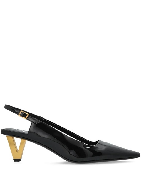 Versace 85mm leather pumps - Black - zdjęcie produktu nr 1