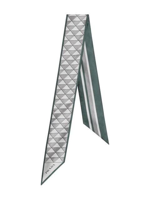 Prada silk foulard - Green - zdjęcie produktu nr 1