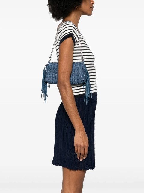 Maje crystal-embellished cross body bag - Blue - zdjęcie produktu nr 2