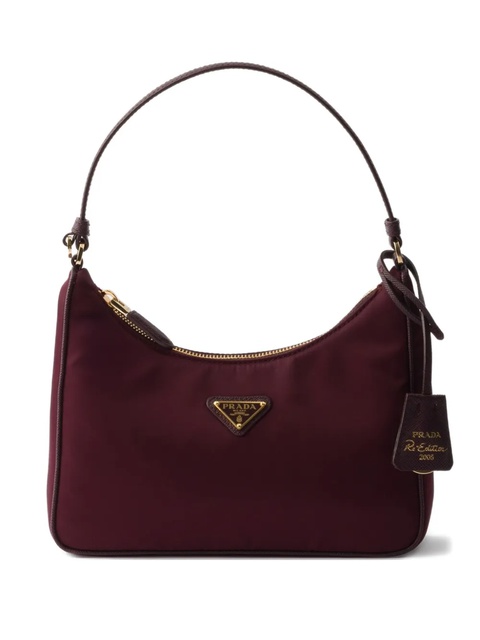 Prada Re-Edition 2005 triangle-logo mini bag - Red - zdjęcie produktu nr 1