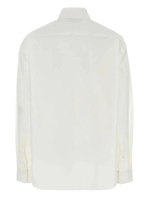 Balenciaga logo-embroidered poplin shirt - White - zdjęcie produktu nr 2