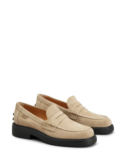 Tod's penny-slot suede loafers - Neutrals - zdjęcie produktu nr 2