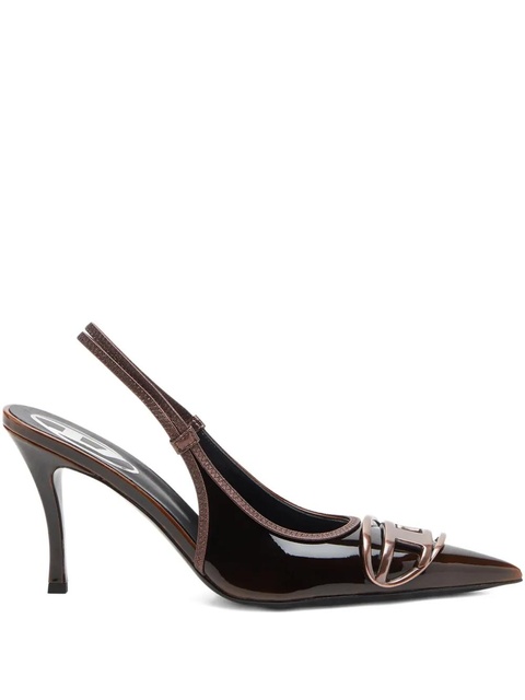 Diesel 90mm slingback pointed-toe pumps - Brown - zdjęcie produktu nr 1