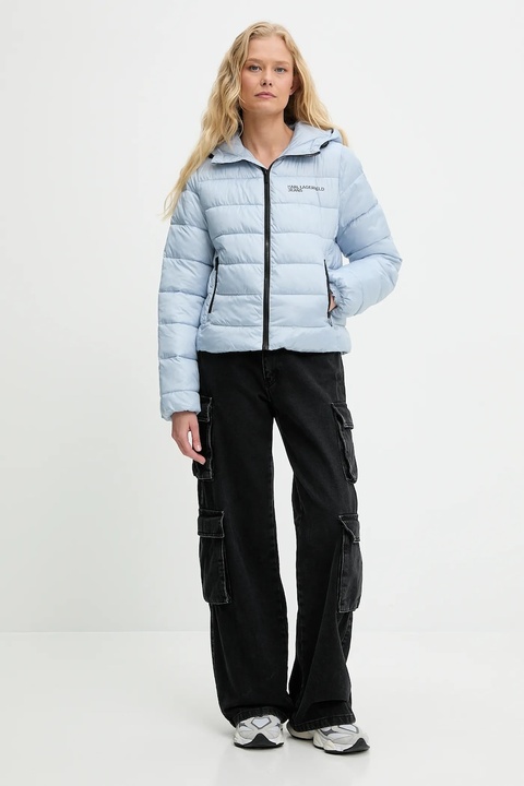 Karl Lagerfeld Jeans kurtka kolor niebieski zimowa A3W15026 - zdjęcie produktu nr 2
