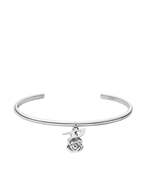 Diesel rose-charm bangle bracelet - Grey - zdjęcie produktu nr 1