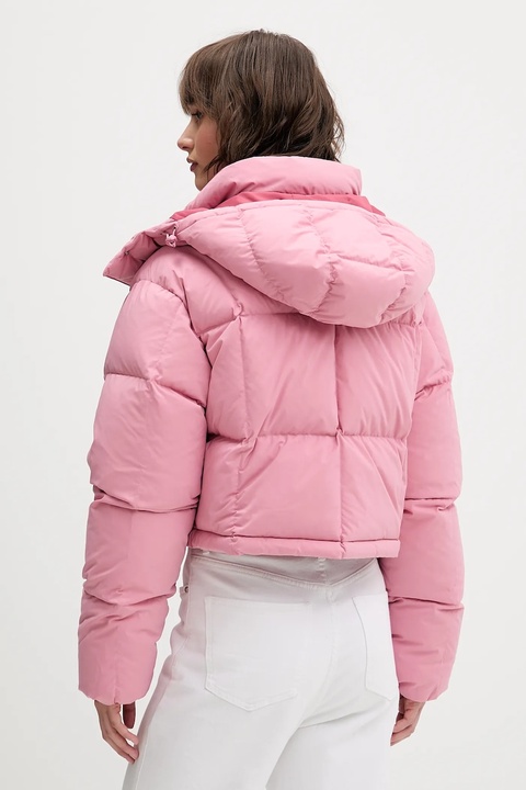 Tommy Jeans kurtka puchowa kolor różowy zimowa oversize DW0DW21624 - zdjęcie produktu nr 2