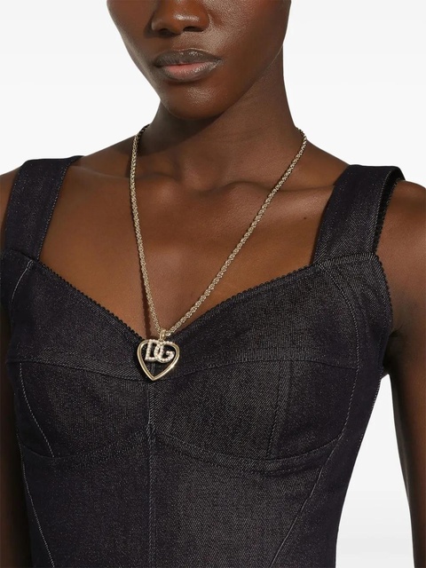 Dolce & Gabbana logo-pendant necklace - Gold - zdjęcie produktu nr 2