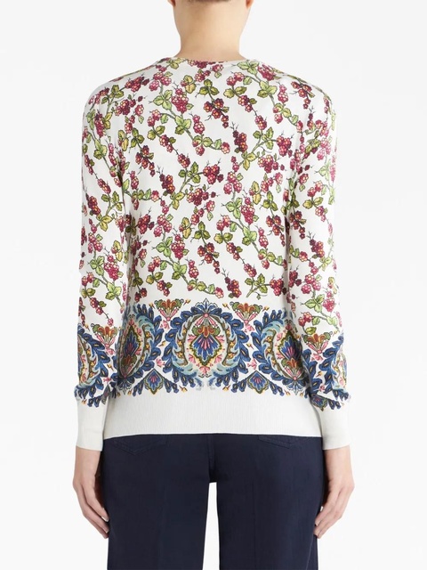 ETRO berry-motif twin set - White - zdjęcie produktu nr 2