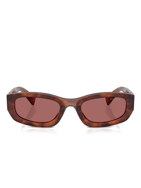 Miu Miu Eyewear logo-detail sunglasses - Brown - zdjęcie produktu nr 1