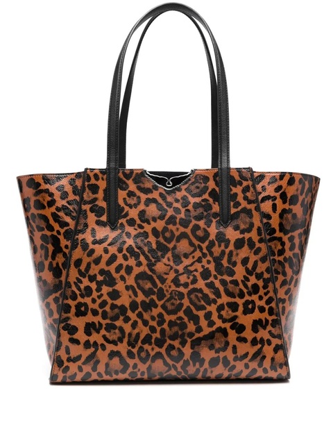 Zadig&Voltaire Le Borderline leopard-print tote bag - Brown - zdjęcie produktu nr 1