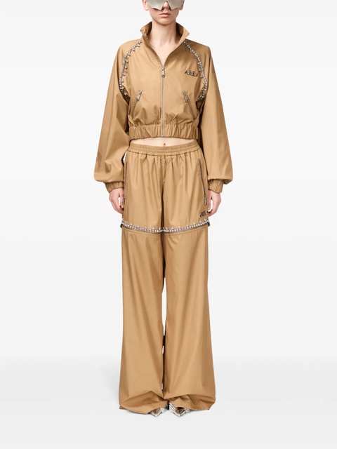 AREA Crystal Slit track pants - Brown - zdjęcie produktu nr 1
