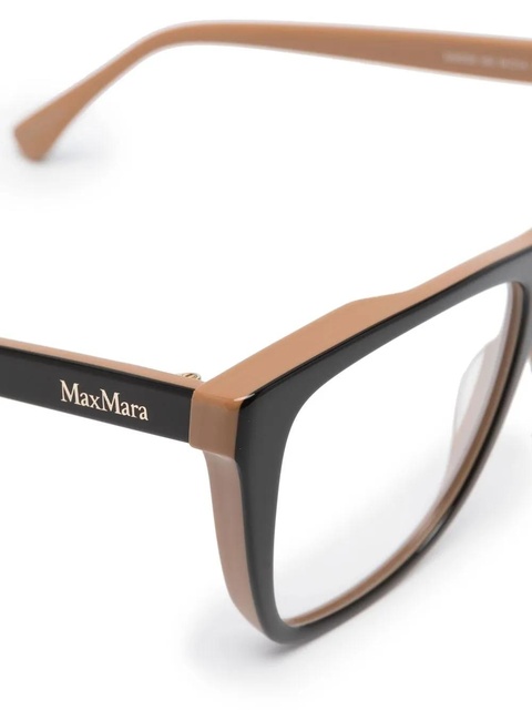 Max Mara Eyewear square-frame glasses - Brown - zdjęcie produktu nr 2