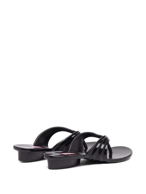 Diesel x Melissa pleated thong sandals - Black - zdjęcie produktu nr 1