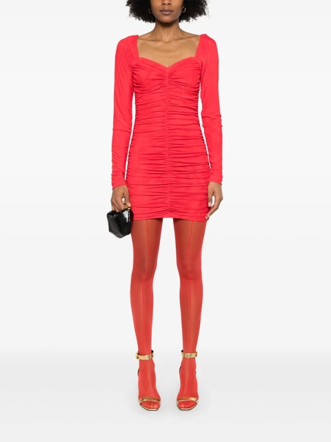 ROTATE BIRGER CHRISTENSEN mesh mini dress - Red - zdjęcie produktu nr 2