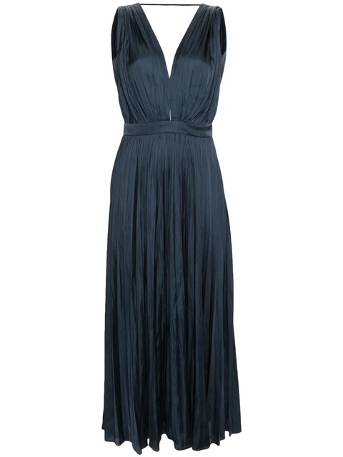Maje pleated maxi dress - Blue - zdjęcie produktu nr 1