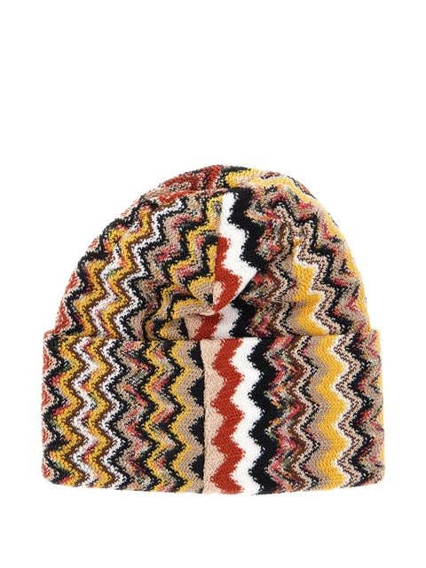 Missoni zigzag knitted beanie - Neutrals - zdjęcie produktu nr 1