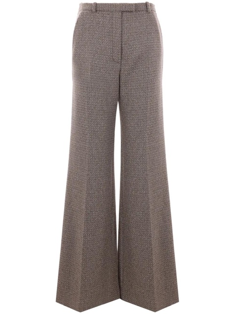 Loro Piana wide-leg virgin wool trousers - Brown - zdjęcie produktu nr 1
