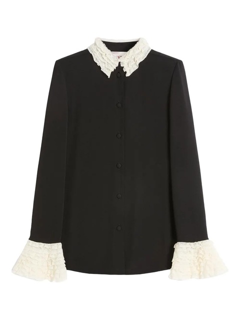 Valentino Garavani georgette blouse - Black - zdjęcie produktu nr 1