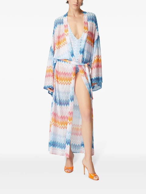 Missoni zigzag lamé cover-up - Blue - zdjęcie produktu nr 2