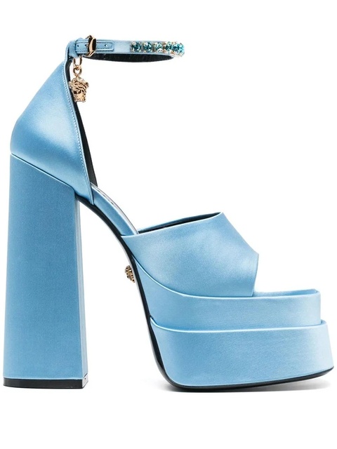 Versace Medusa charm platform sandals - Blue - zdjęcie produktu nr 1