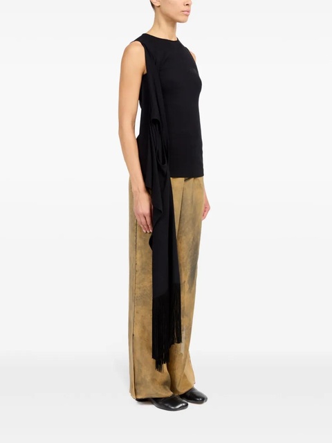 MM6 Maison Margiela numbers-motif tank top - Black - zdjęcie produktu nr 2