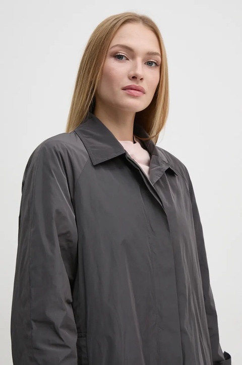 Sandro Ferrone płaszcz damski kolor szary przejściowy oversize SFS15YBEALASKA - zdjęcie produktu nr 1