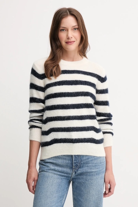 Mos Mosh sweter wełniany damski kolor beżowy lekki 165660 - zdjęcie produktu nr 1