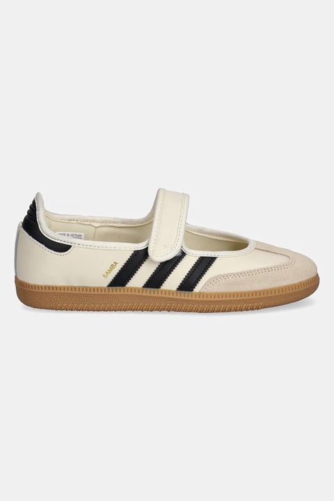 adidas Originals baleriny skórzane Samba Jane W kolor beżowy JR7338 - zdjęcie produktu nr 2