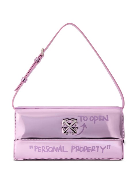 Off-White Jitney 1.0 embossed shoulder Bag - Pink - zdjęcie produktu nr 1