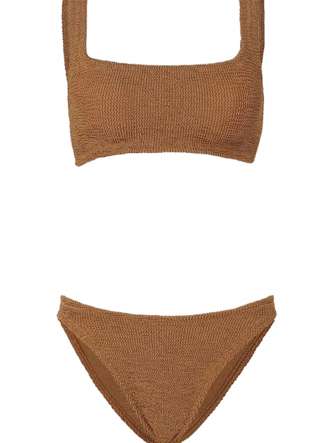 Hunza G square-neck ribbed bikini - Brown - zdjęcie produktu nr 2