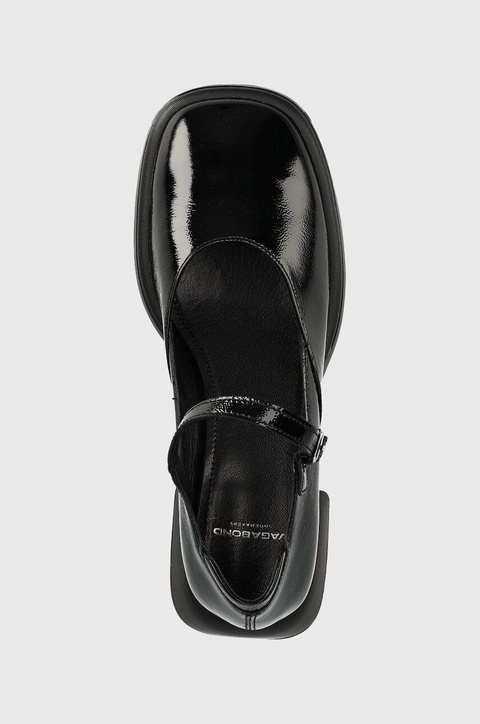 Vagabond Shoemakers czółenka skórzane Ansie kolor czarny na słupku - zdjęcie produktu nr 2