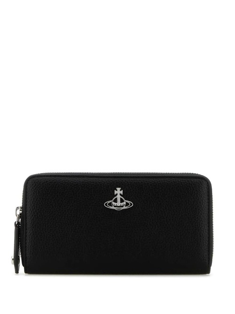 Vivienne Westwood zipped leather wallet - Black - zdjęcie produktu nr 1