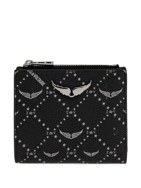 Zadig&Voltaire wings-plaque zip-around wallet - Black - zdjęcie produktu nr 1