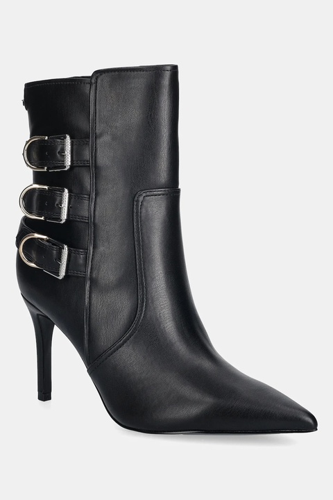 Guess botki RICALY damskie kolor czarny na szpilce FLFRCY ELE10 - zdjęcie produktu nr 1