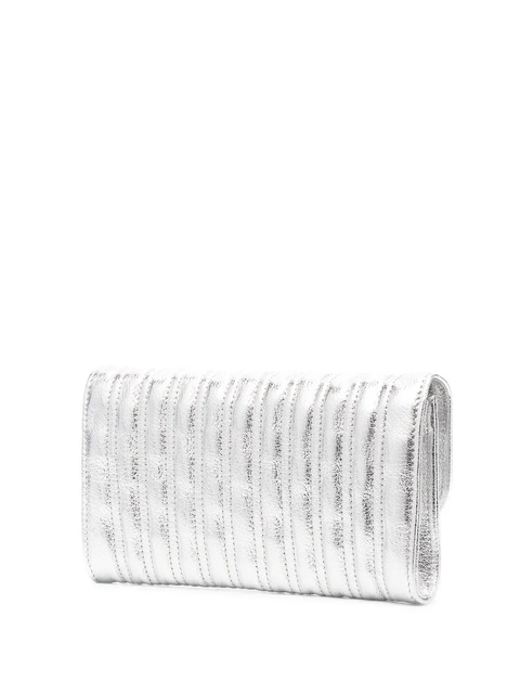 Longchamp Brioche leather wallet-on-chain - Silver - zdjęcie produktu nr 2