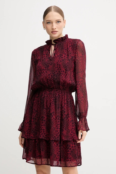 Marc Aurel sukienka kolor czerwony mini rozkloszowana 6572-1010-93471 - zdjęcie produktu nr 1