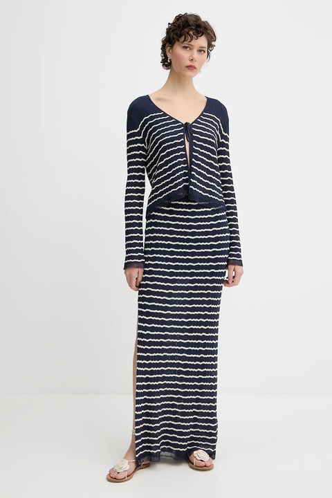 Rag & Bone kardigan damski kolor granatowy lekki WAS25P023UG23 - zdjęcie produktu nr 2