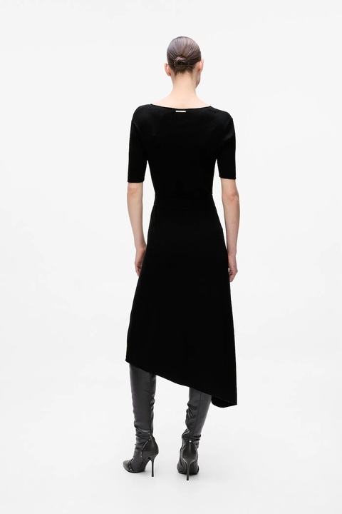 Karl Lagerfeld sukienka kolor czarny midi dopasowana A4W13026 - zdjęcie produktu nr 2