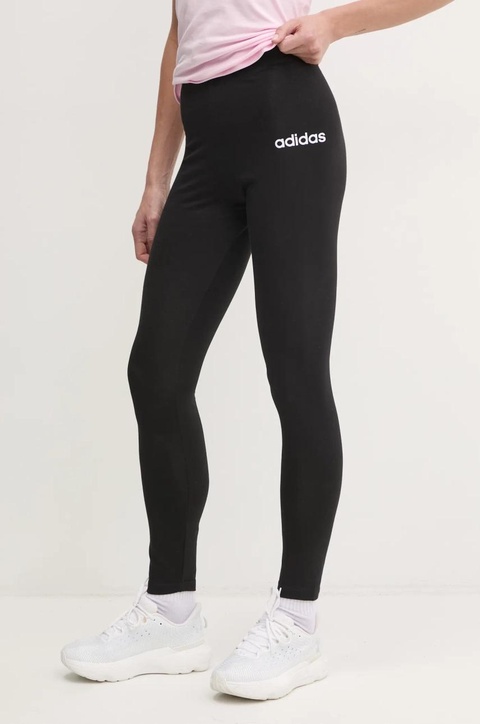 adidas legginsy Essentials Linear damskie kolor czarny z nadrukiem JG8621 - zdjęcie produktu nr 1